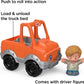 Fisher-Price Little People Toddler Toy Help A Friend Pick Up Truck Orange Vehicle & Figure for Pretend Play Ages 1+ Years