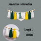 SHERKARMIU Golf-Themed 1st Birthday Fabric Banner