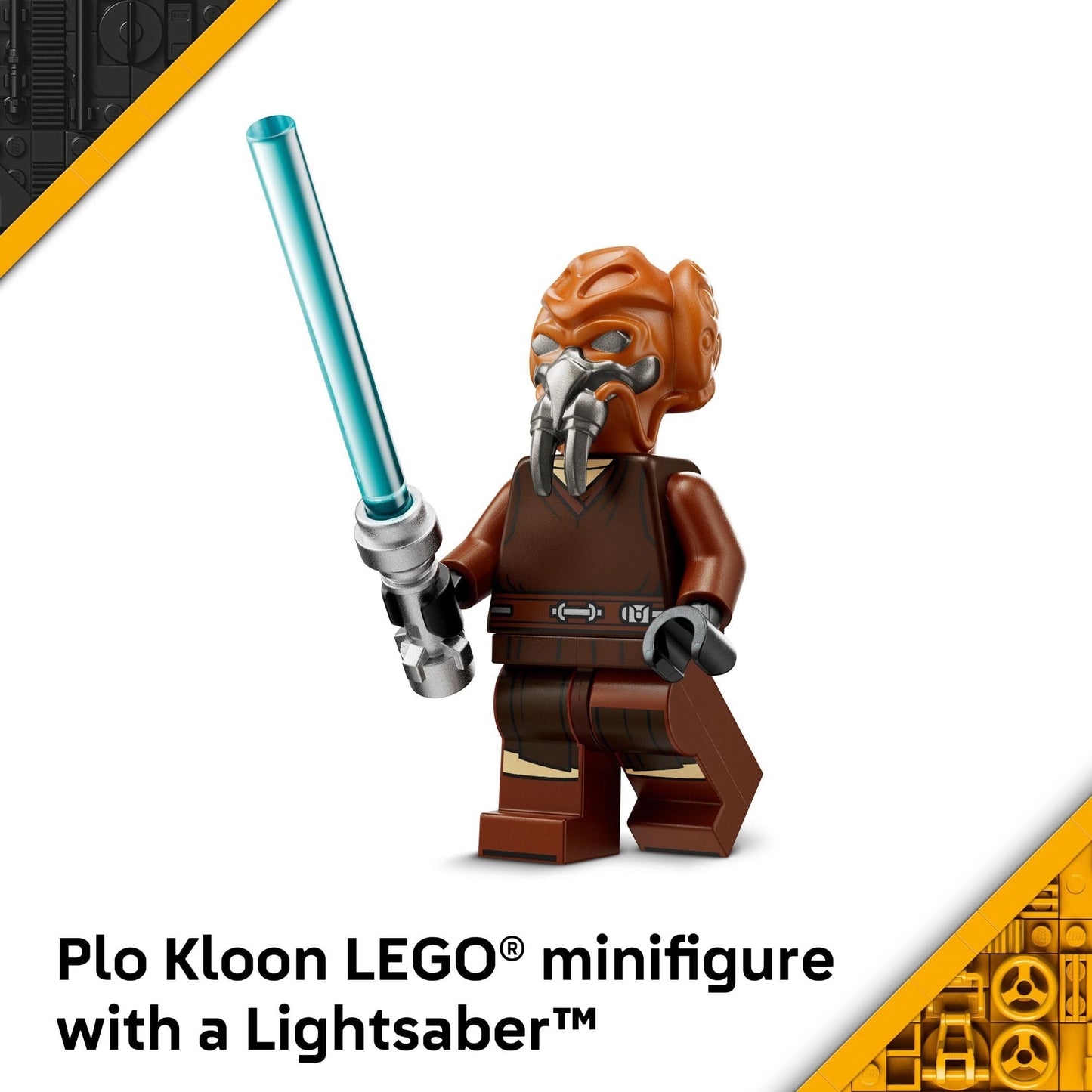 LEGO Star Wars Plo Koon’s Jedi Starfighter Microfighter Kids Toy - Building Toy for Pretend Play - Clone Wars Playset and Room Decor for Boys