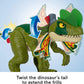 Fisher-Price Imaginext Jurassic World Dinosaur Toy Thrash Attack Dilophosaurus 16+ Inch with Lights & Sounds for Pretend Play Kids Ages 3+ Years