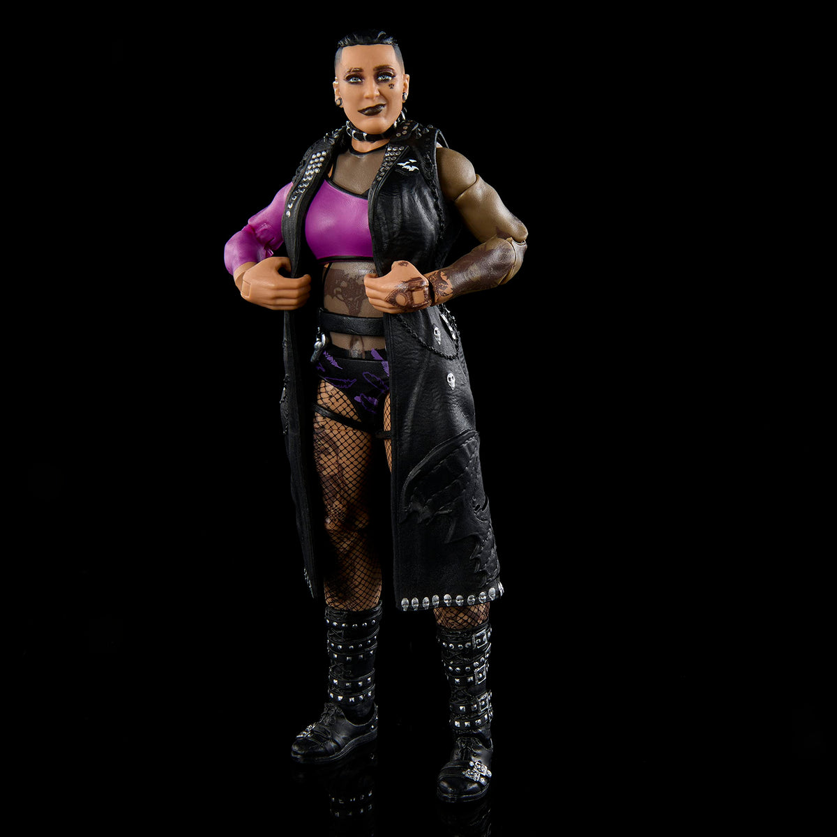 Mattel WWE Rhea Ripley Elite Collection Action Figures, Deluxe Articulation & Life-like Detail with Iconic Accessories, 6 in