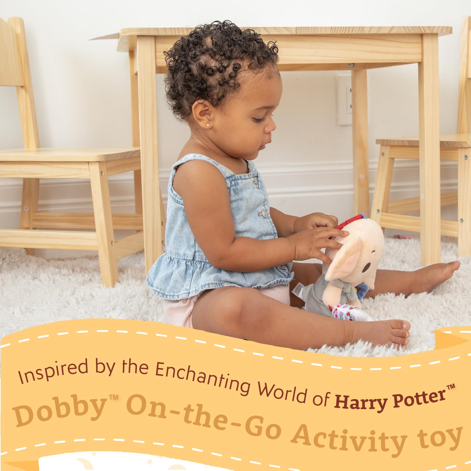 Kids Preferred Harry Potter Dobby On the Go Activity Toy for Newborns and Babies