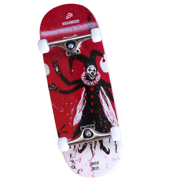 2025 Noahwood 15s PRO Fingerboard Complete (5-Layer Colour Maple Wooden Pro Concave 35 x 98mm Handmade Deck + 34mm Prince 3G Silver Truck + Crown
