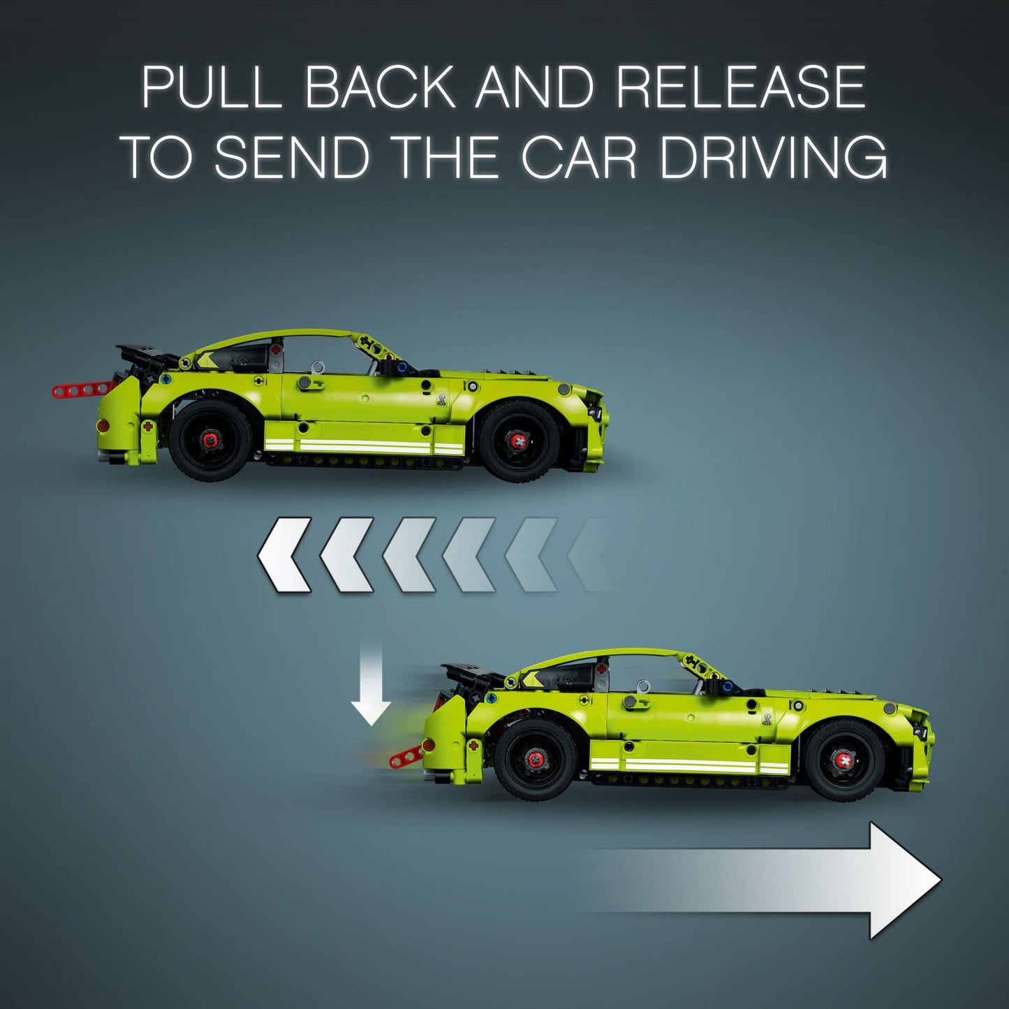 LEGO Technic Ford Mustang Shelby GT500 Toy Car - Building Toy for Boys & Girls, Ages 9+ Years - Pull Back Car W/AR App for Pretend Play - Gift Ideas