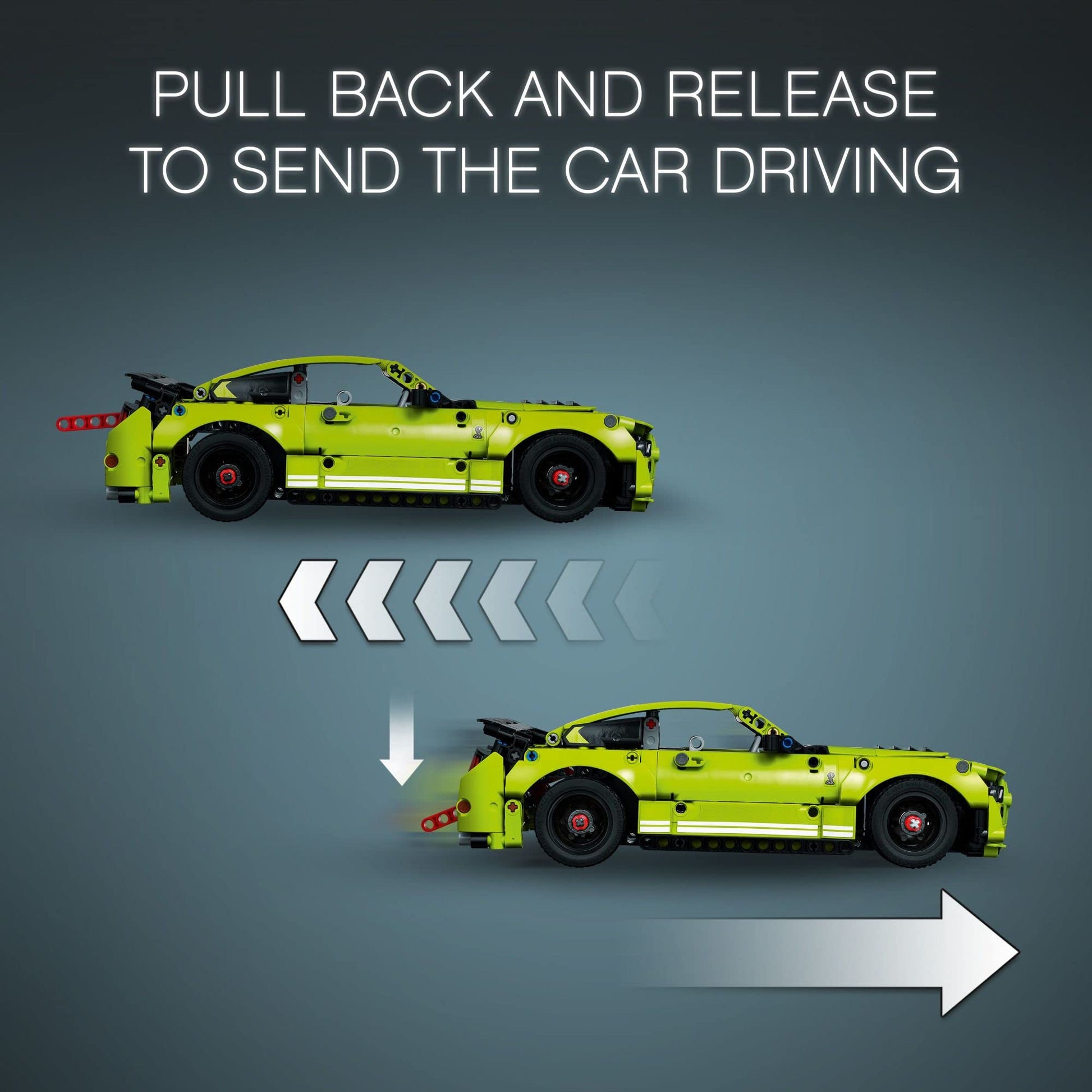 LEGO Technic Ford Mustang Shelby GT500 Toy Car - Building Toy for Boys & Girls, Ages 9+ Years - Pull Back Car W/AR App for Pretend Play - Gift Ideas