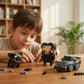 Horror Action Figure & Muscle Car Building Set Compatible with Lego for Adults, John with Dog Buildable Movie Characters, Gifts for Men's Desk Decor