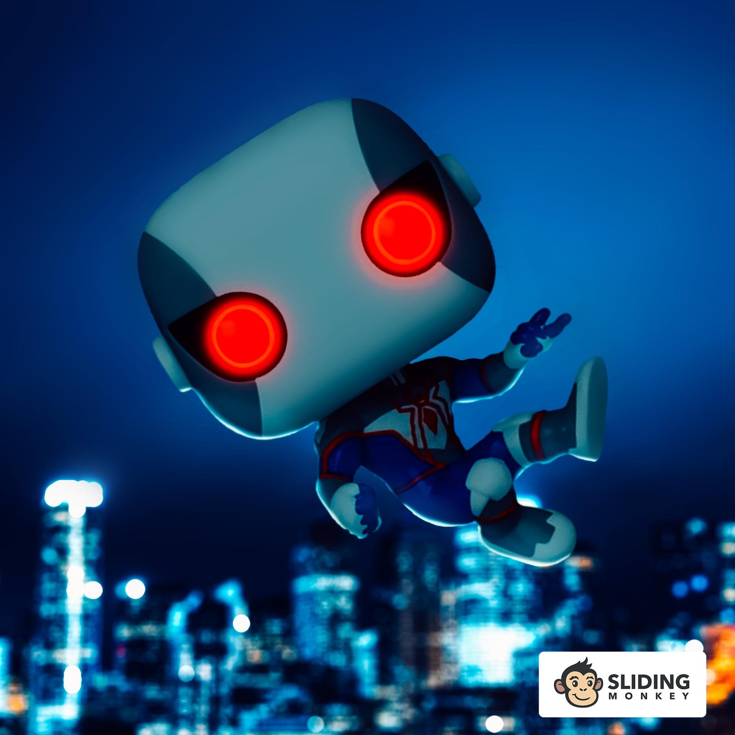 Funko Pop! Marvel Spider-Man Bug-Eyes Armor 2022 Winter Convention Limited Edition Multicolor Exclusive Vinyl Collectible #1067