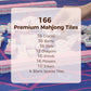 Kyerlish American Mahjong Tile Set with Printed Carrying Bag, 166 Premium Pink Tiles, 4 All-in-One Racks/Pushers and Accessories, Mahjong Set