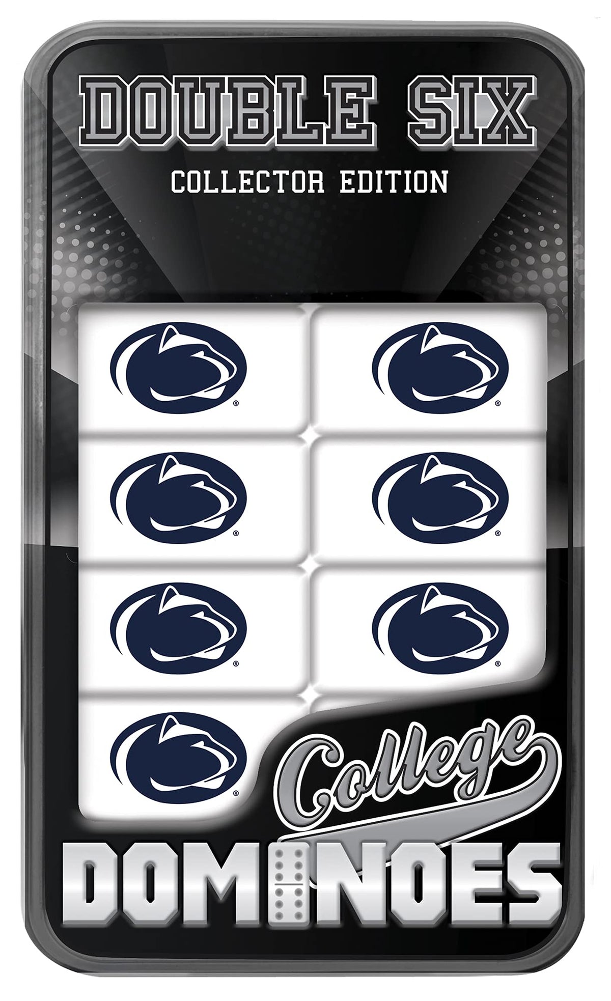 MasterPieces Game Day - NCAA Penn State Nittany Lions - 28 Piece Team Logo Double Six Domino Set