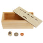 WE Games Wooden Super Six Penny Game - A Luck & Strategy Coin Game with Dice
