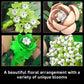 Mould King Botanicals White Roses Building Set - Artificial Plant & Flower Realistic Building Blocks for Women & Men, Adults - Home, Office Decor Gift