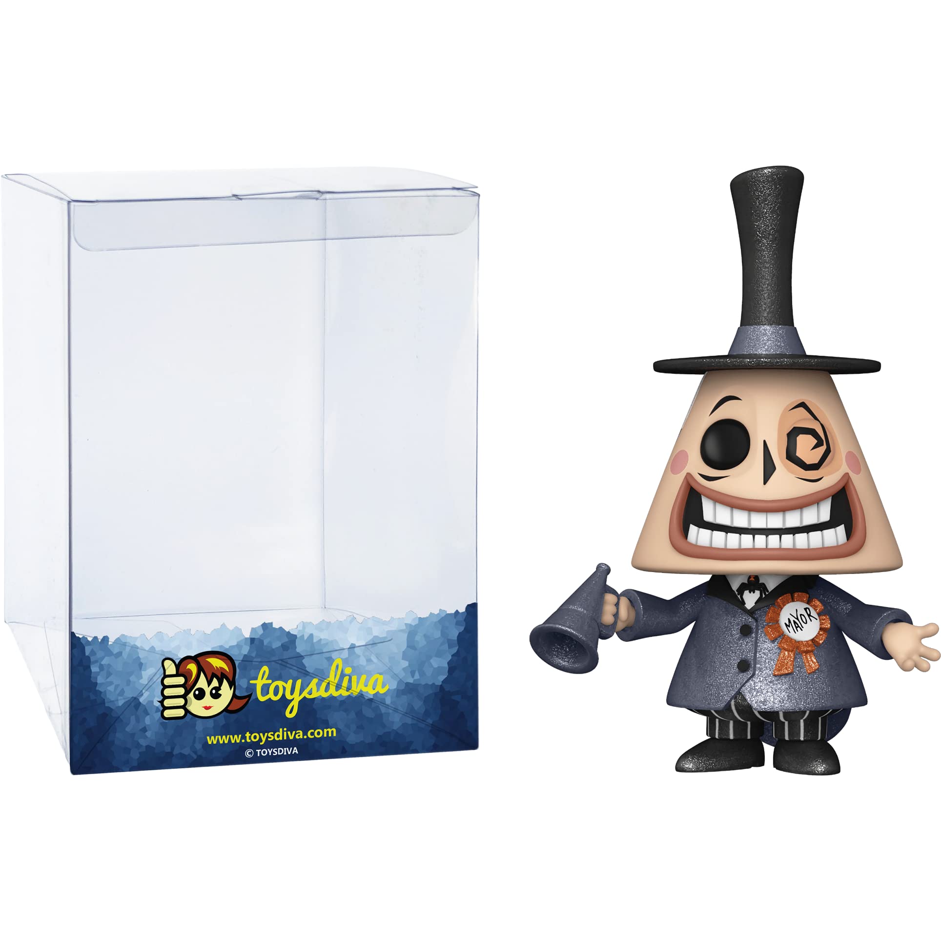 Funko Mayor [Diamond Collection] (Hot Topic Exc): P o p ! Vinyl Figurine Bundle with 1 Compatible 'ToysDiva' Graphic Protector (807-57469 - B)