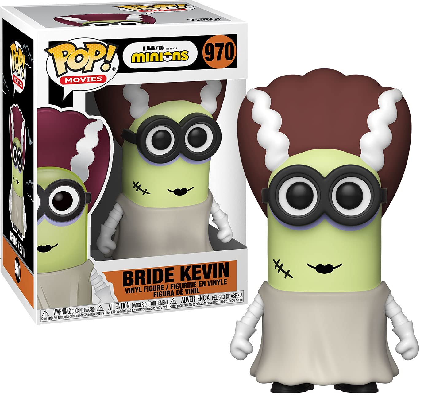 Funko Pop! Movies: Minions - Bride Kevin, Multicolor, 3.75 inches (49791)