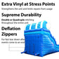 TentandTable 19FT Inflatable Dual Curved Water Slide & Blower, Blue Wave