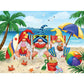 Bits and Pieces 500 Piece Puzzles for Adults - Summer Gnomes - Large 18" x 24" Jigsaw Puzzles 500 Pieces Gnome Puzzle, No 2 Pieces Alike