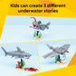 LEGO Creator Fierce Shark with a Treasure Chest Building Toy for Boys & Girls - Kids Build a Shark, Fish, or Manta Ray Animal Figure - Bedroom or