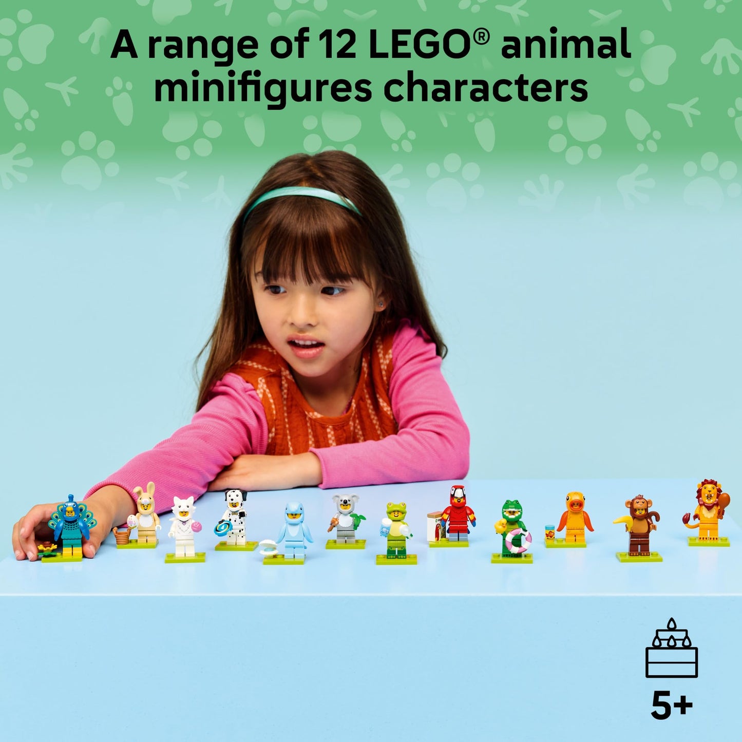 LEGO Minifigures Animal Series 28 6 Pack - Kids Toys in Sealed Mystery Boxes - Animal Themed Figures to Collect - Birthday Party Favors & Gift Idea