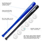Plastic Baseball Set with Two Bats and 6 Balls (Blue/Black)