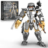 HIGH GODO Alien Mech Xenomorph Warrior Building Sets for Adult, Horror Action Figure Toy with Spears, Gifts for Adults Aged 14+ for Birthdays