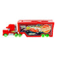 Mattel Disney Pixar Cars Glow Racers Transforming Mack Playset, 2-in-1 Glow-in-The-Dark Toy Truck & Tune-Up Station with Launcher, Lift & More