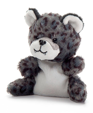 The Petting Zoo Snow Leopard Stuffed Animal Plushie, Gifts for Kids, Nuggetz Wildlife Animals, Leopard Plush Toy, 6 inches