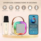 Karaoke Machine for Kids,2026 New Mini Portable Karaoke Toys, Karaoke Speaker with 2 Wireless Microphone & Light for Home Party for Adults