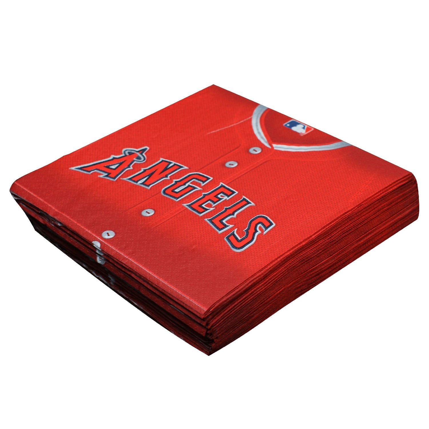 Angels™ Red Luncheon Paper Napkins - 6.5" (Pack of 36) - Perfect for Baseball Themed Parties, Tailgates & Celebrations