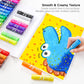Shuttle Art Tempera Paint Sticks, 60 Pack, 2 Sets of 30 Colors Solid Tempera Paint, Washable, Super Quick Drying, Works Great on Paper Wood Glass