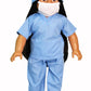 Blue Doctor`s Scrub Outfit for 18-Inch Dolls | Premium Quality & Trendy Design | Dolls Clothes | Outfit Fashions for Dolls for Popular Brands