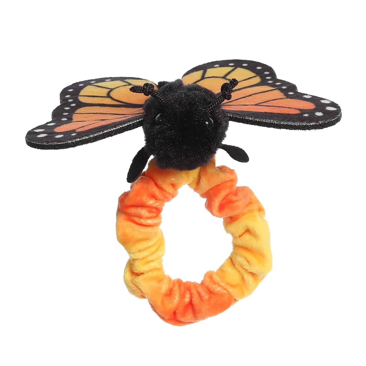 Aurora® Vibrant Wrist Fliers™ Monarch Butterfly Stuffed Animal - Eye-Catching Designs to Wear - Perfect for Kids 3+ Years and Animal Loving Adults