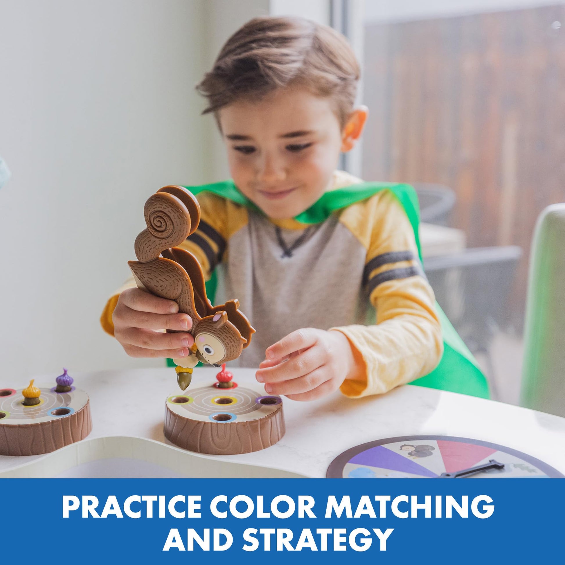 Educational Insights The Sneaky, Snacky Squirrel Game - Toddler Board Games for 3 Year Olds, Fine Motor Skills Toys for Toddlers, Color Matching