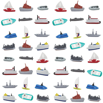 Safari Ltd. In the Water Bulk Bag - Set of Water Transportation Toy Set - 48 Piece Collection for Boys, Girls & Kids Age 3+