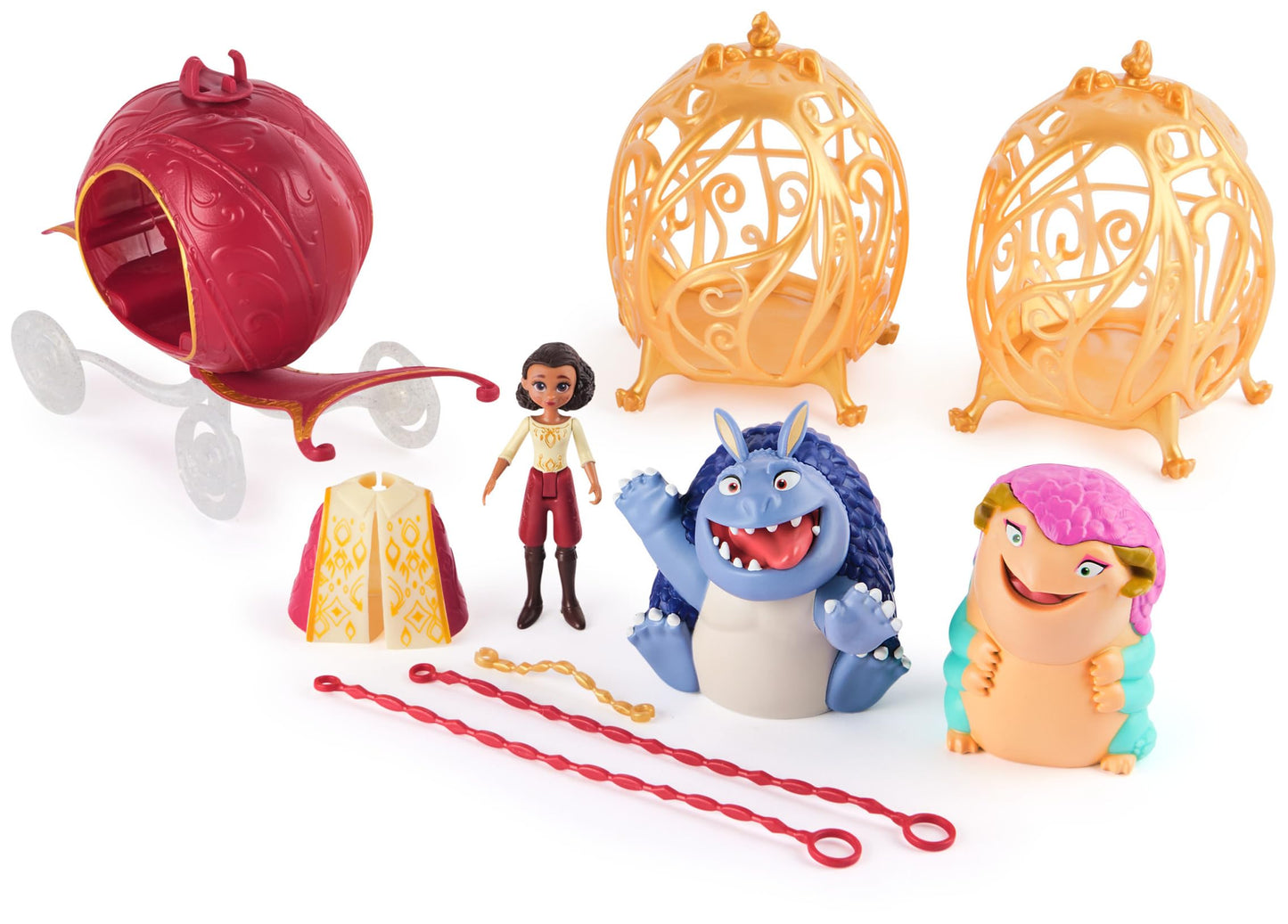 Spellbound, Magical Carriage Adventure Set with 3 Collectible Action Figures, from the Netflix Movie, Kids Toys for Girls & Boys Ages 6 and up