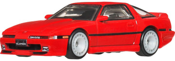 Hot Wheels Premium Car Culture Collectible Toy Car, 1:64 Scale Die-Cast Toyota Supra A70, Ronin Run 2 Vehicle with Real Riders Tires