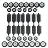 City Car Wheels Tires Axles Kits Set, 70pcs Vehicle Truck Parts Classic Pieces Accessories, Bulk Bricks Sets Construction Toys, Compatible with Lego