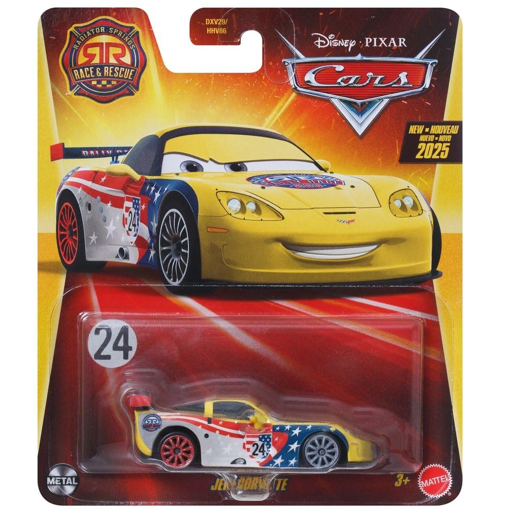 Disney Cars 2025 Mattel 1:55 Scale Diecast Radiator Springs Race & Rescue Jeff Gorvette