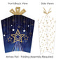 Big Dot of Happiness Starry Skies - Table Decorations - Gold Celestial Party Fold and Flare Centerpieces - 10 Count