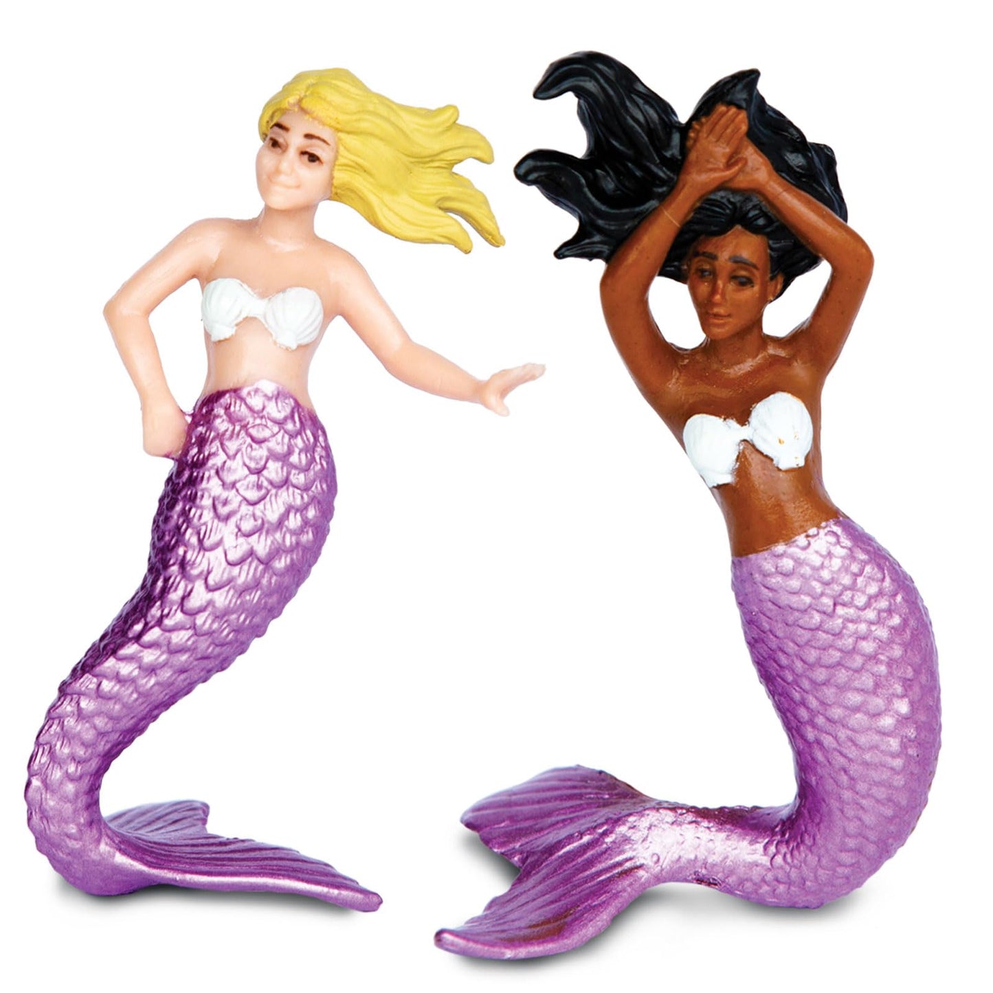 Safari Ltd. Mermaids TOOB - 6 Pieces Detailed Mini Plastic Model Figures - Fun Fantastical Play Toy for Boys, Girls & Kids Ages 3+
