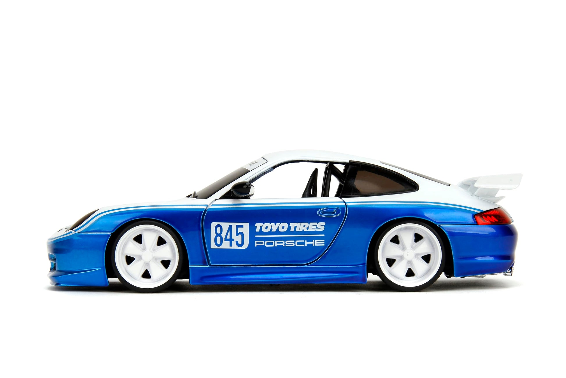 Jada Hyper-Spec 1:24 Porsche 911 GT3 RS (996) Toyo Tires Die-Cast Car, Toys for Kids and Adults(Candy Blue/White)