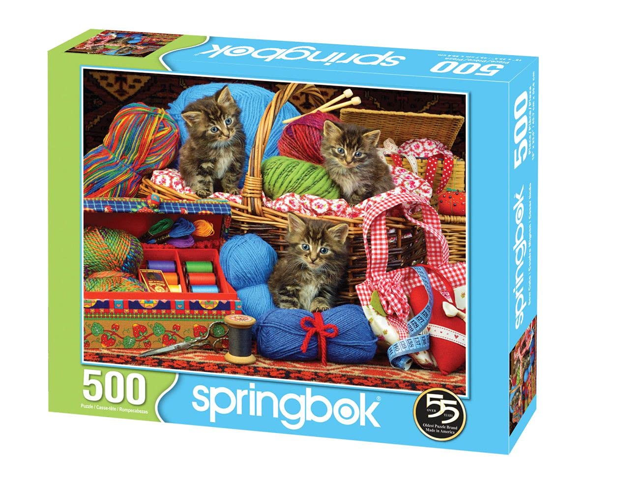 Springbok's 500 Piece Jigsaw Puzzle Sew Cute - Made in USA