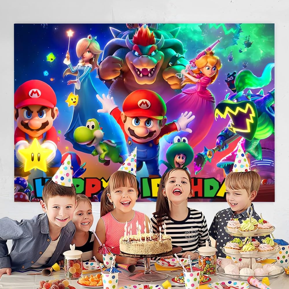 Wall Decor Backdrop for Birthday Decorations Kids Birthday Party Supplies (5x3ft)