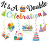 Boy And Girl Birthday Party Decorations - Twin Birthday Decorations It's A Double Celebration Banner Two Cool Bir Party Decorations Boy