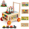 Wooden Activity Cube 7-in-1 Montessori Toys for 1+ Year Old Boys Girls Educational Learning Toys for Toddlers Age 1-2 One Year Old First Birthday Gift