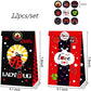 Ghberll Ladybug Party Bags 30Pcs Favor Kit with 1 Tablecover Red Black Polka Dots Tablecloth & Treat Paper Candy Bags for Birthday Party Decorations