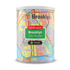 Geotoys Brooklyn Mini Puzzle - 100 Piece Puzzles for Kids and Adults in Portable Can, 13" x 10" Educational Travel Puzzle for Ages 7 and Up - Mini