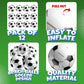 Inflatable Soccer Balls (Pack of 12) 16-inch, Soccer Party Beach Balls Bulk