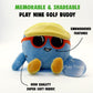 Play Nine Plush Golf Ball 4” Gimme Character Fans, Collectors, and Golfers, Official Plush Toy