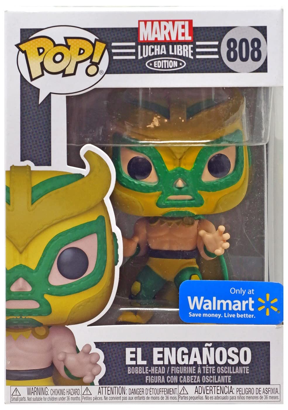 Lucha Libre Marvel Edition El Enganoso Pop! Vinyl Bobble-Head Collectible Toy Figure - Exclusive