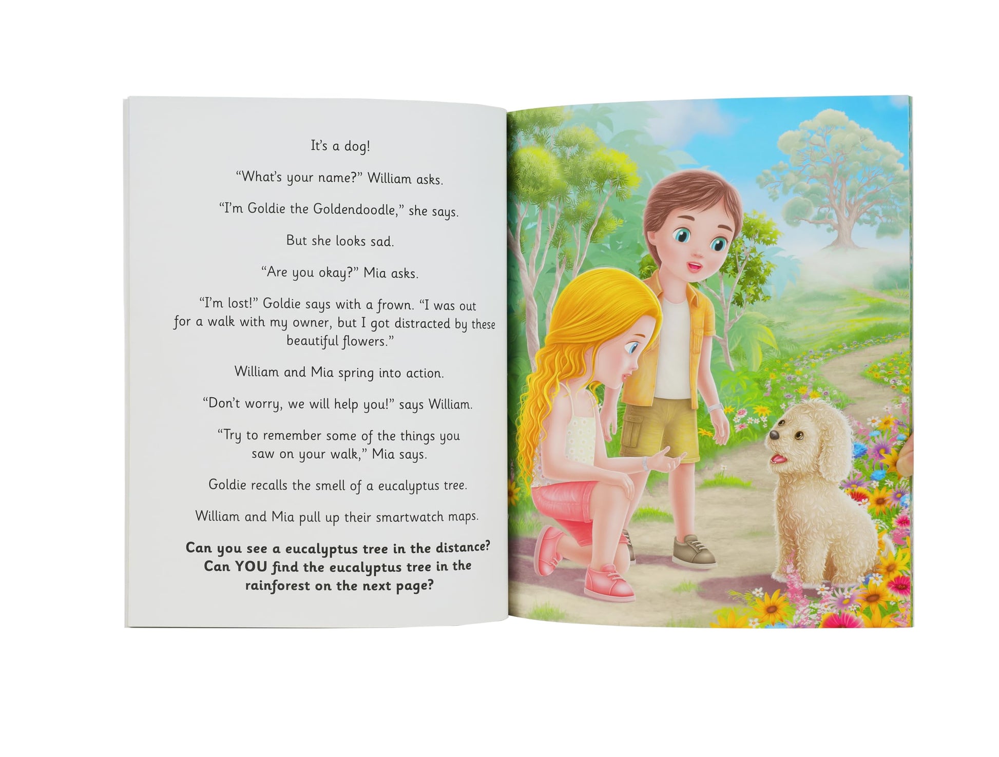 LAHEY LANE Goldie The Goldendoodle Stuffed Animal and Award Winning Children's Storybook, New Sturdy Cover Storybook with Ultra Soft Golden Retriever