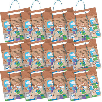 Fun Express Jesus Heals A Paralyzed Man 3D Sign Craft Kit - Makes 12- DIY Crafts for Kids and Sunday School Activities
